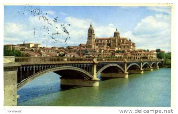 SALAMANCA  - PUENTE NUEVO Y VISTA PARCIAL - SM   - 1958 -  BELLE CARTE  PHOTO  - - Salamanca