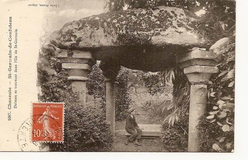 16- St GERMAIN De CONFOLENS Dolmen - Bien Timbrée 1913 Excellent état - Autres & Non Classés