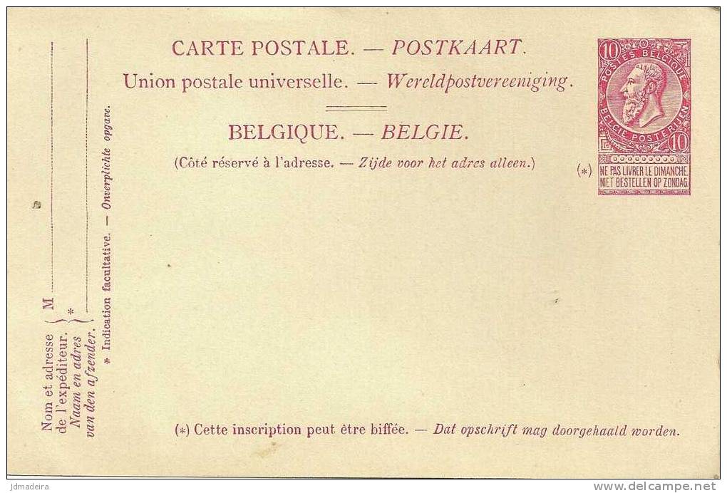 Belgique Mint Stationary Card - Cartes-lettres