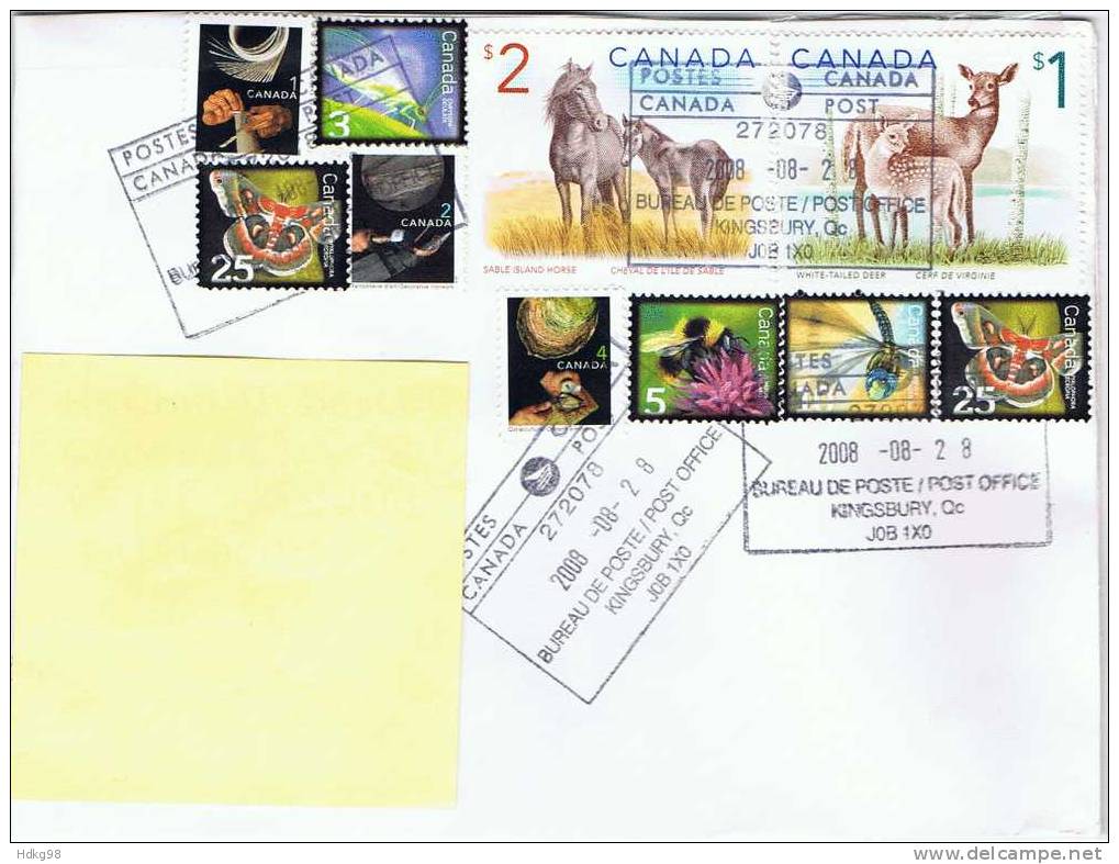 CDN Kanada 2005 2007 Mi 2299 2306 2433-36 Brief - Lettres & Documents