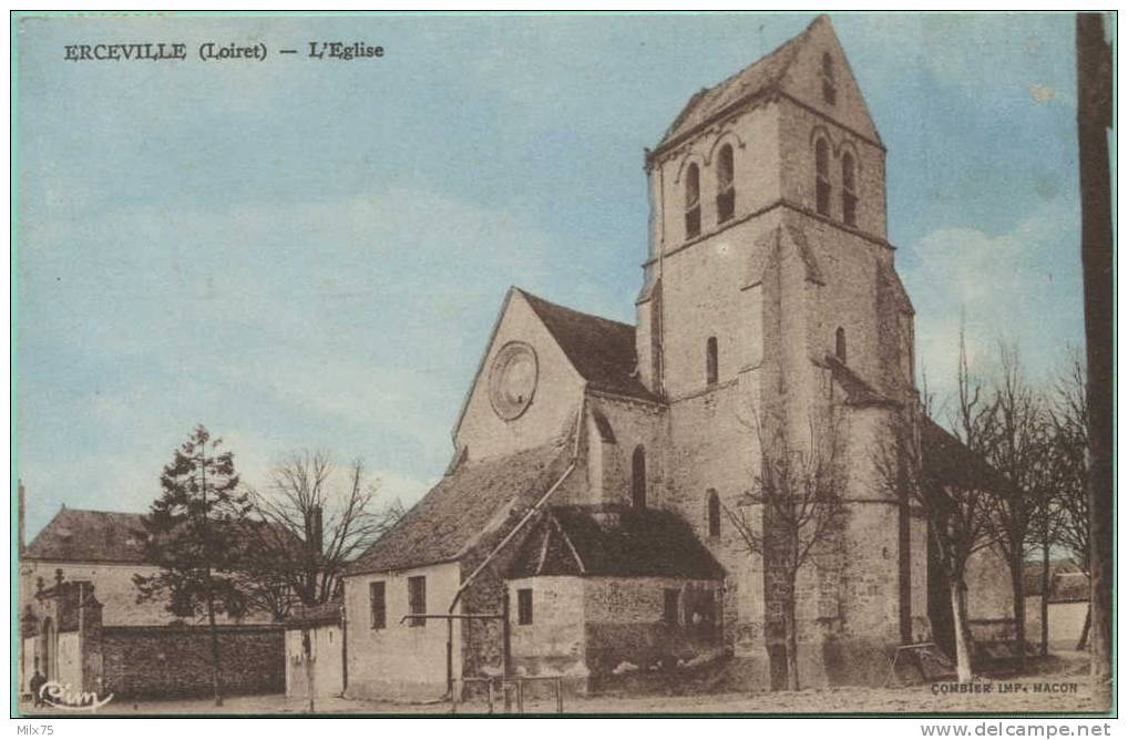 45 - ERCEVILLE  - L´Eglise - Pithiviers