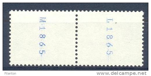 HELVETIA - Mi Nr 696x R (Paare) - Rollenmarke Mit Nummer Und Buchstabe - MNH** - Cote 9,00 € - Rollen