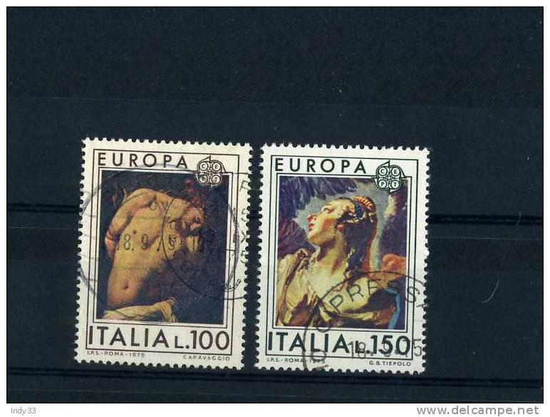 - ITALIE . TIMBRES EUROPA 1975 . OBLITERES - 1975