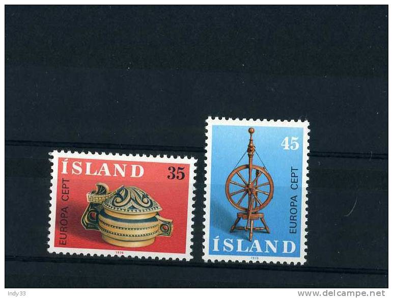 - ISLANDE  . TIMBRES EUROPA 1976 . NEUFS SANS CHARNIERE - 1976