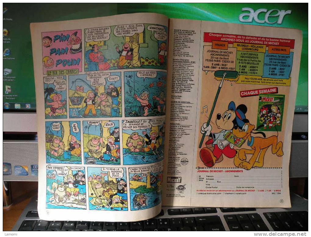 Le Journal De Mickel N° 1594 - 16.1.1983 - - Journal De Mickey