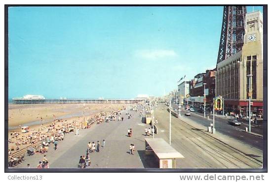 ANGLETERRE - Blackpool - Central Promenade And Tower - Blackpool