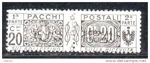 Italy- Somalia1917 Q3 PP2 Parcel Post Stamp NH* - Somalia (1960-...)