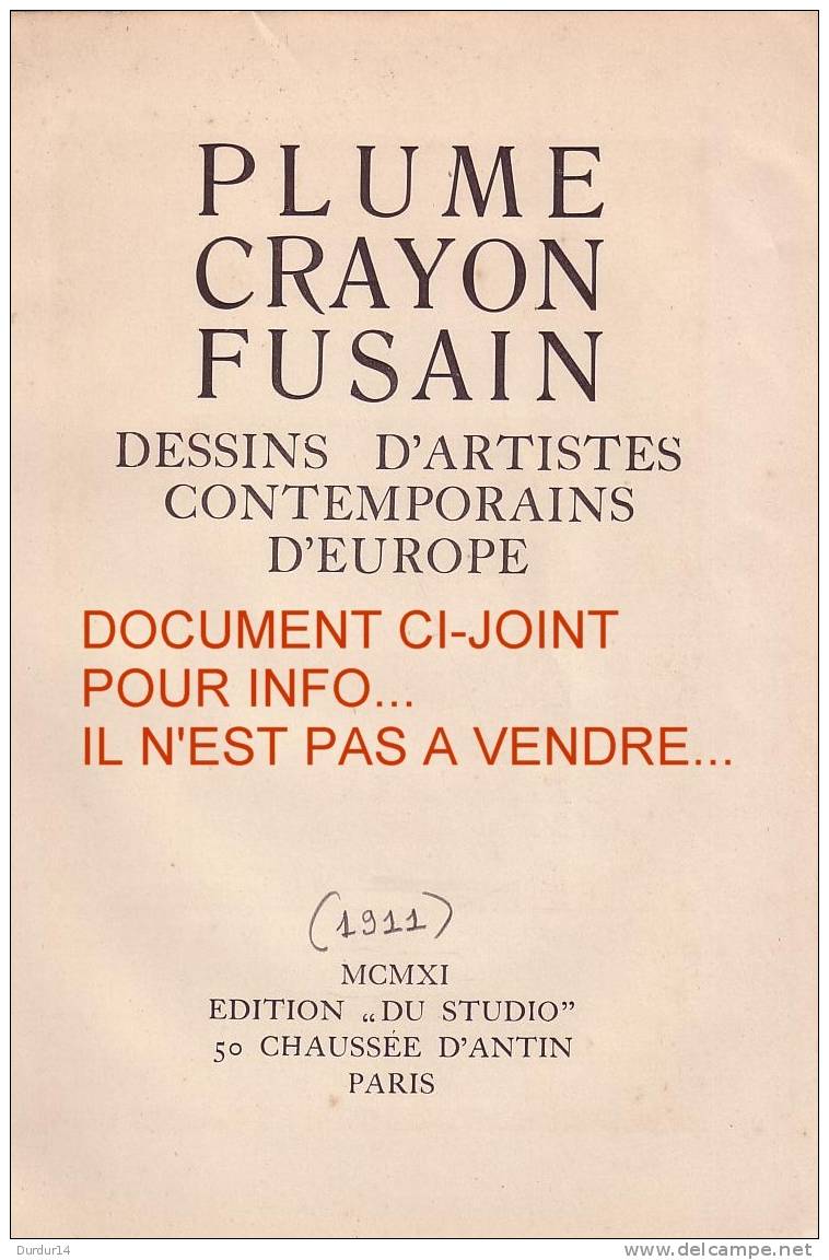 Dessin D´Artiste  FRANCE  /   "  CHEZ L'ANTIQUAIRE  "   ( Par J. L. FORAIN / 1852-1931) - Dessins