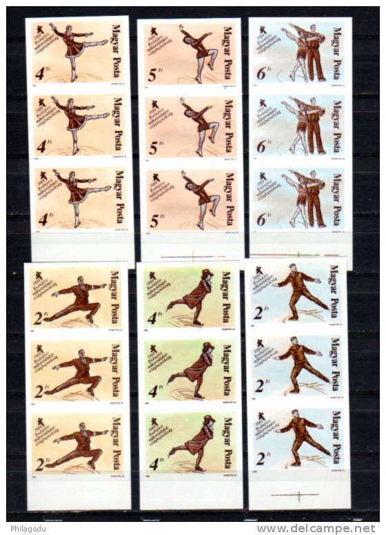 Hongrie 1988, Champ Du Monde Patinage Artistique à Budapest, 3150 / 31655 N D**, Cote 90 € - Kunstschaatsen