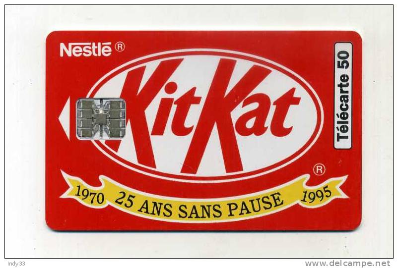 - TELECARTE FRANCE . TELECARTE KITKAT 1995 . - Alimentación