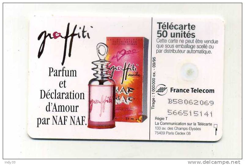 - TELECARTE FRANCE . TELECARTE PARFUM NAF NAF 1995 - Perfume