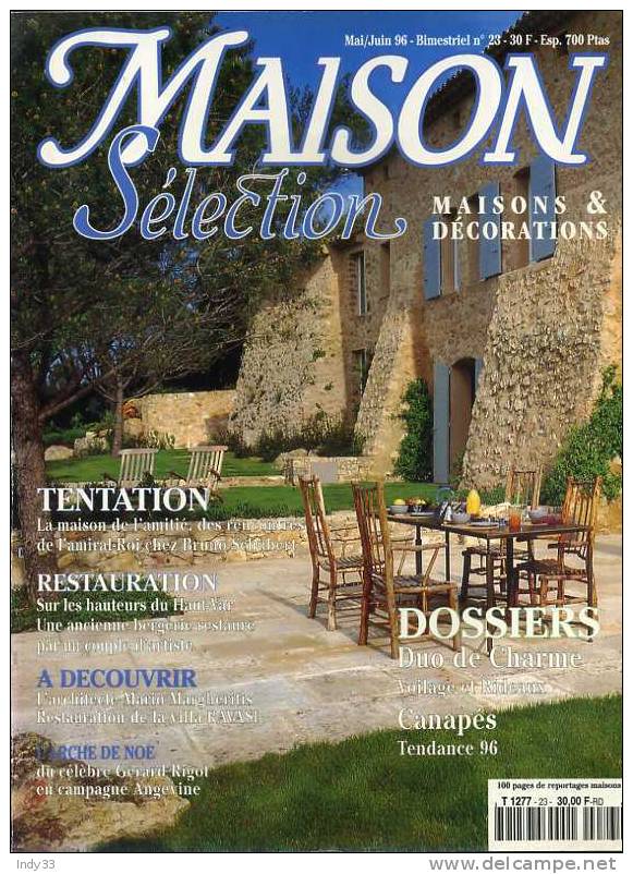 - MAISON SELECTION N°23 1996 . GRAND SUD - House & Decoration