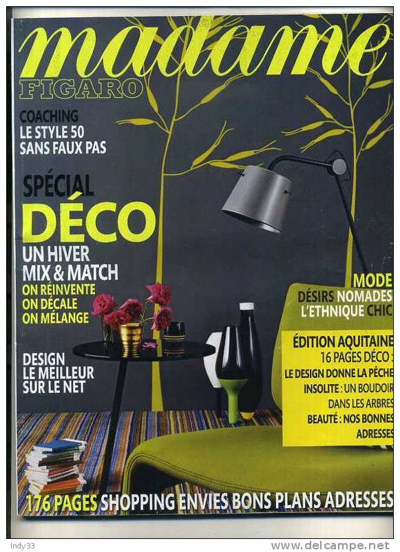 - MADAME FIGARO SUPPLEMENT N°20290 2009 - House & Decoration