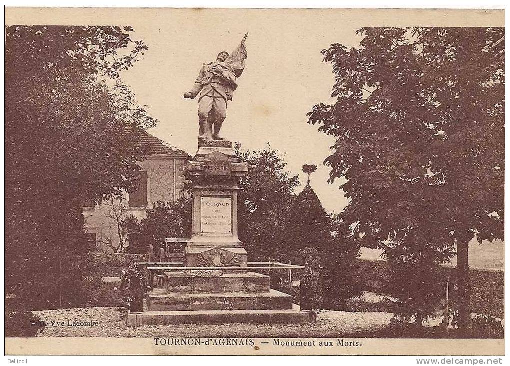 TOURNON D'AGENAIS  -  Monument Aux Morts - Tournon D'Agenais