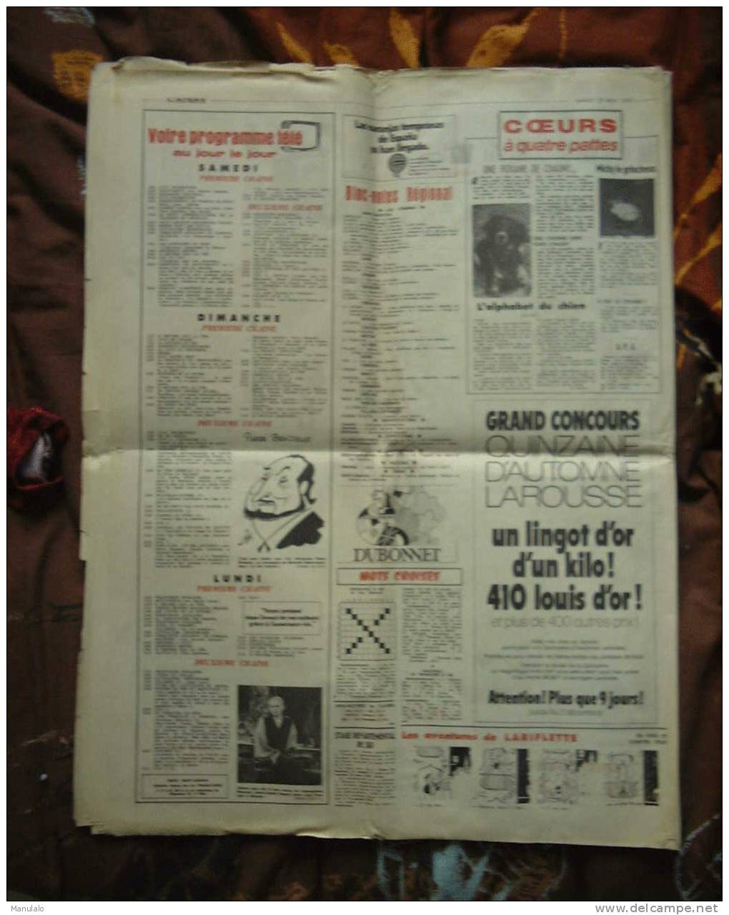 Journal - L´aisne Nouvelle - Samedi 25 Novembre 1972 - Otros & Sin Clasificación