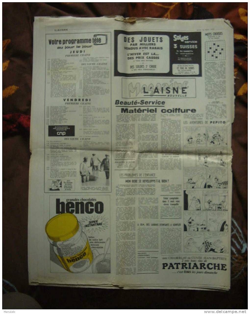 Journal - L´aisne Nouvelle - Jeudi 16 Novembre 1972 - Other & Unclassified