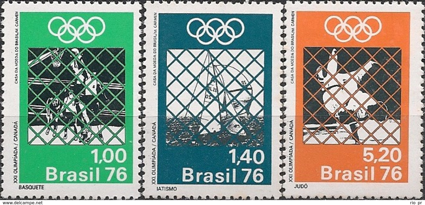 BRAZIL - COMPLETE SET MONTREAL'76 SUMMER OLYMPIC GAMES 1976 - MNH - Estate 1976: Montreal