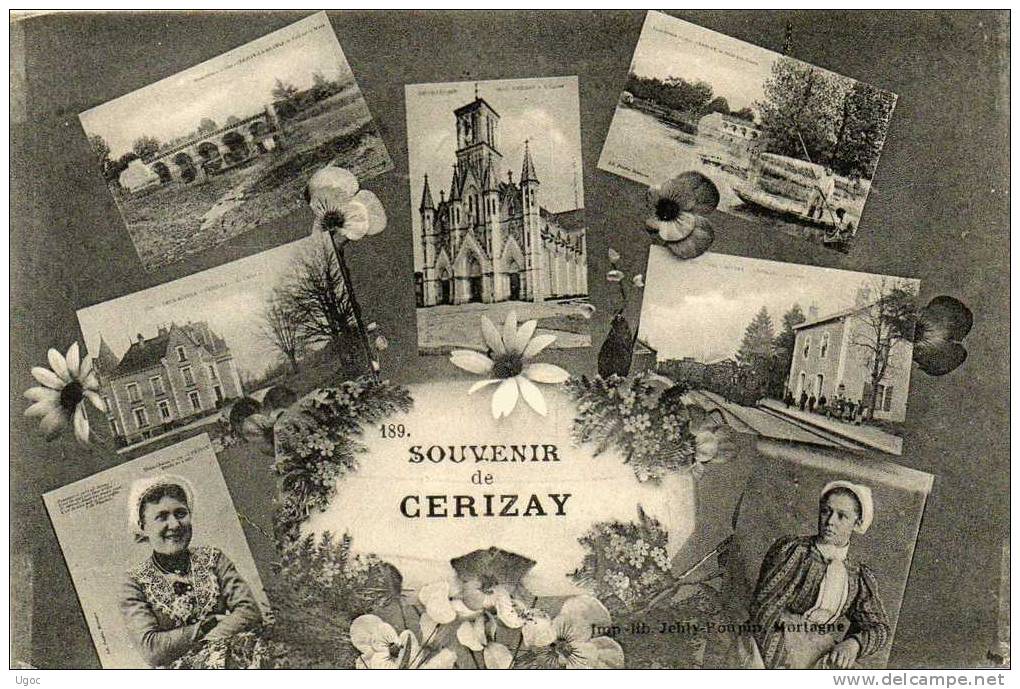 CPA - 79  - Souvenir De CERIZAY - Multivues  - 181 - Cerizay