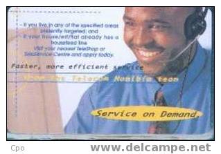 # NAMIBIA 29 Service On Demand - Offers  Customers A New Telephone N$10 So3   Tres Bon Etat - Namibia