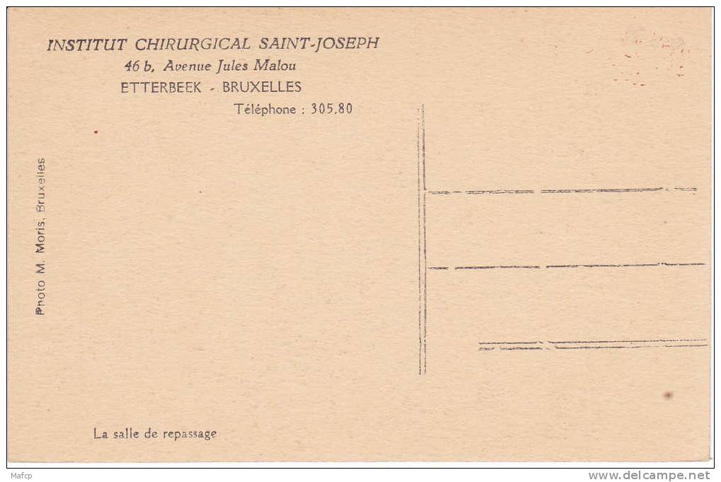 ETTERBEEK - INSTITUT CHIRURGICAL SAINT-JOSEPH 46B AVENUE Jules Malou - La Salle De Repassage - Etterbeek