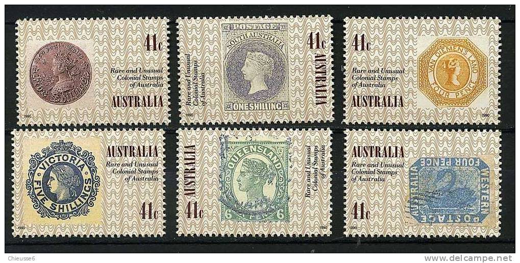 Australie ** N° 1161 à 1166 - 150e Ann. Du 1er Timbre Poste. Tbres S/tbres - Mint Stamps