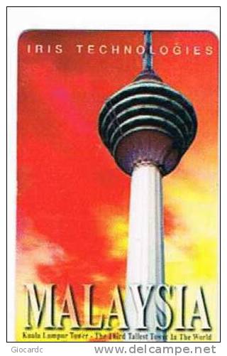 MALESIA - MALAYSIA : CHIP  IRIS TECHNOLOGIES (KUALA LUMPUR TOWER) - USATA -  RIF. 1915 - Malaysia