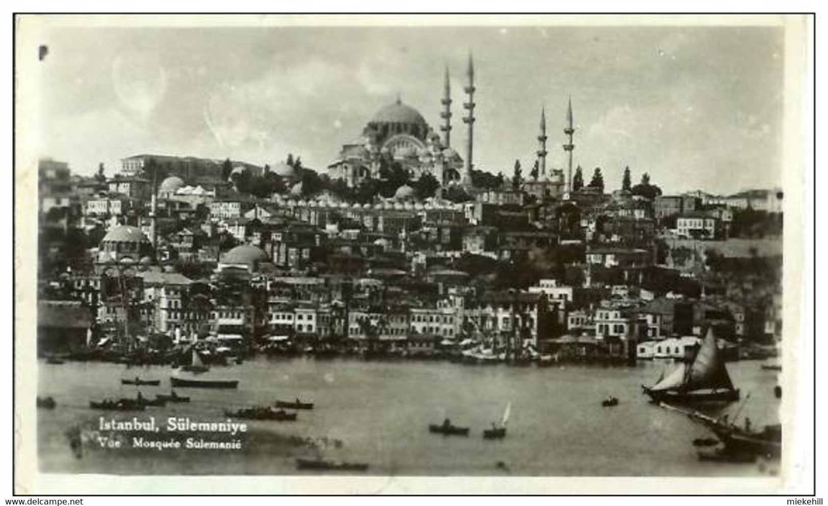 TURQUIE-CONSTANTINOPLE-ISTAMBUL-SULEMANIYE-VUE DE LA MOSQUEE SULEMANIE - Turchia