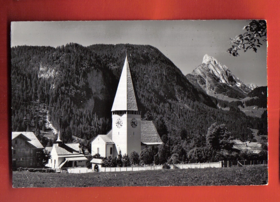 M947 KIRCHE SAANEN Rüblihorn.Circulé.Cachet Militaire Platzkommando Zweisimmen.Gyger 7202 - Zweisimmen