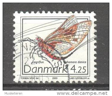 Denmark 2003 Mi. 1338  4.25 Kr Seltene Insekten Rare Insects Eintagsfliege One Day Fly - Oblitérés