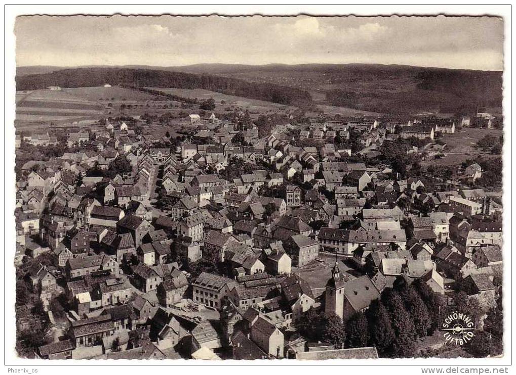 GERMANY - Höhr-Grenzhausen , General View, Year 1958, No Stamps - Hoehr-Grenzhausen