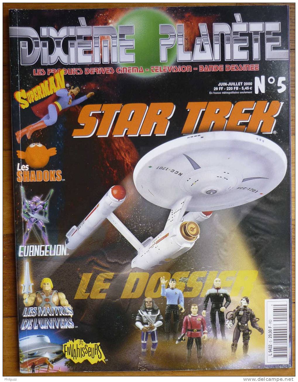 DIXIEME PLANETE N° 5 STAR TREK SHADOKS EVANGELION DRAGON LANCE LES ENVAHISSEURS MAITRES DE L'UNIVERS  SUPERMAN - Autres & Non Classés