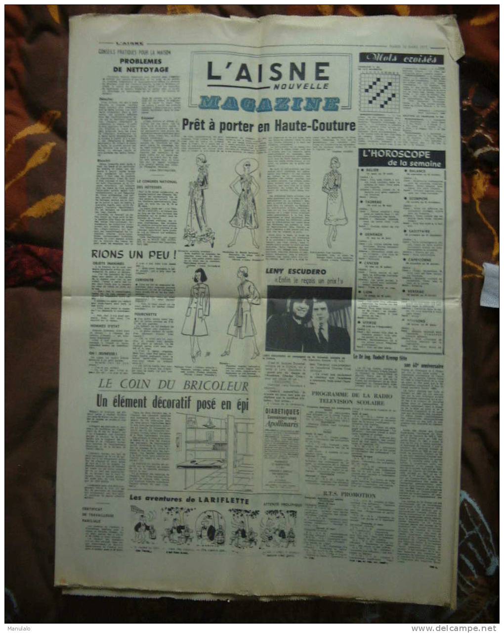 Journal - L´aisne Nouvelle - Mardi 16 Mars 1971 - Other & Unclassified