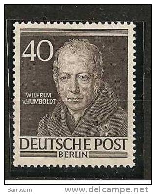 Berlin1952:Michel 100mnh** HUMBOLDT Cat.Value $55.00 - Unused Stamps