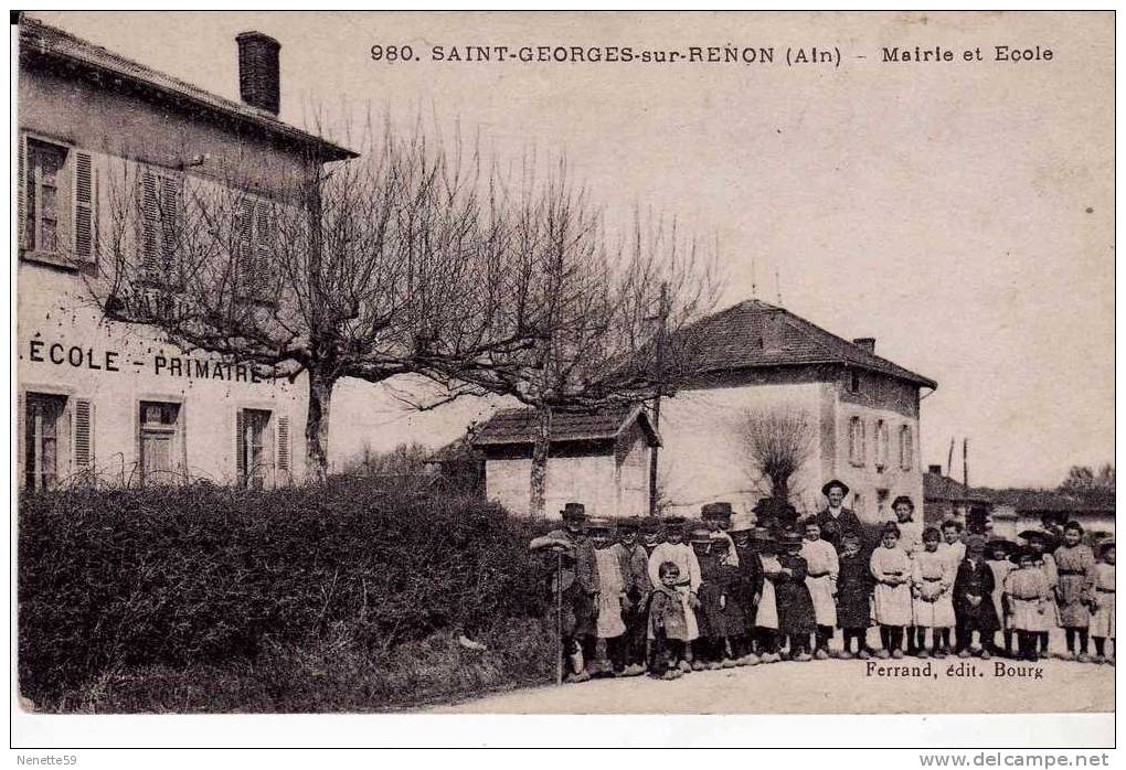 01 SAINT GEORGES SUR RENON - Mairie Et Ecole Très Animée - Non Classés