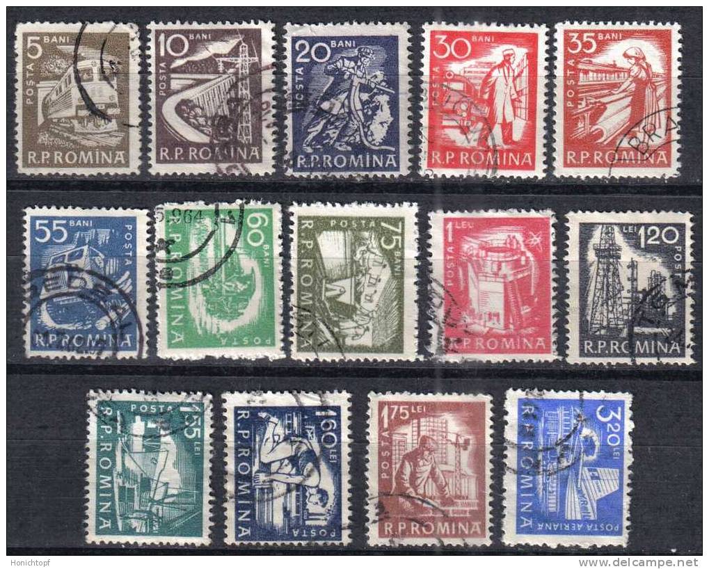 Rumänien; 1960; Michel 1869/89 O; Freimarken; Nur 14 Werte - Oblitérés