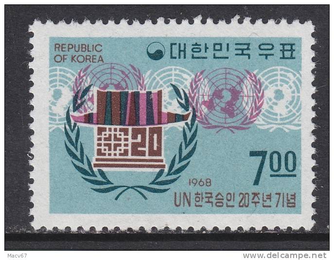 South Korea 630      **   UNITED NATIONS - Korea, South