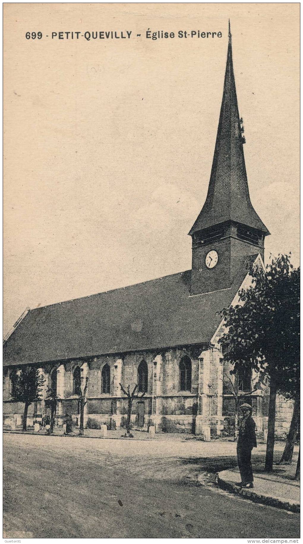 CPA  (76)  LE PETIT QUEVILLY    Église St Pierre - Le Petit-quevilly