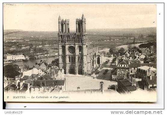 CPA  78.-MANTES.-La Cathédrale SALV 09 145 - Mantes La Ville