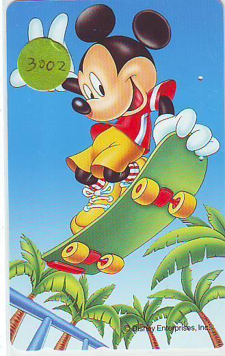 Télécarte DISNEY Japon (3002)  Phonecard Japan * Telefonkarte Japan * ROLLERSCATES - Disney