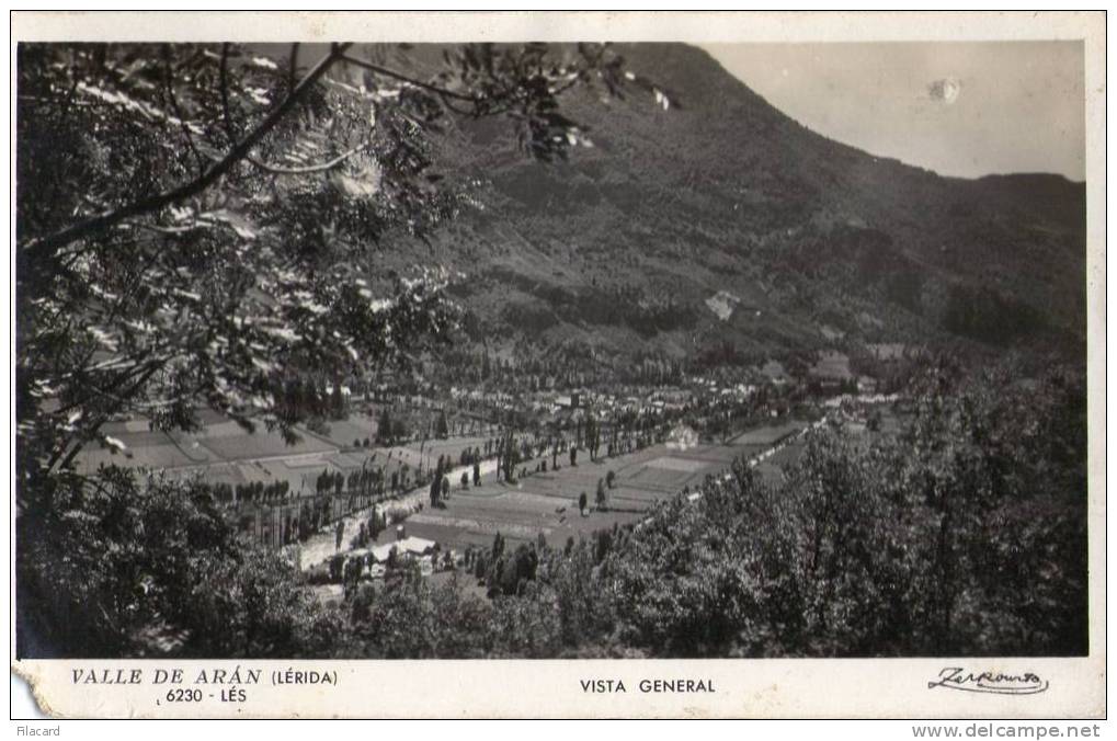 7998    Spagna   Valle  De  Aran  (Lerida)   Vista  General  VG  1949 - Lérida