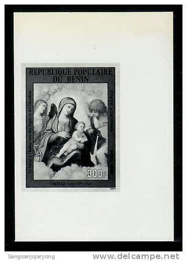 Photo Benin ScC304 Christmas, Painting, Correggio - Religión