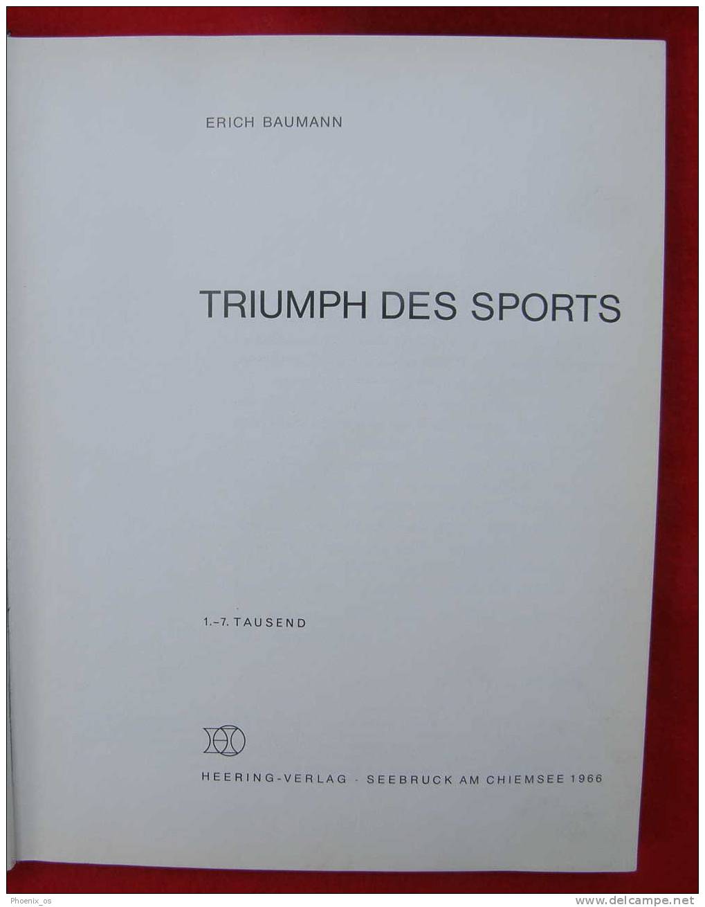 GERMANY - Monograph "TRIUMPH DES SPORTS", 1966. - Sport