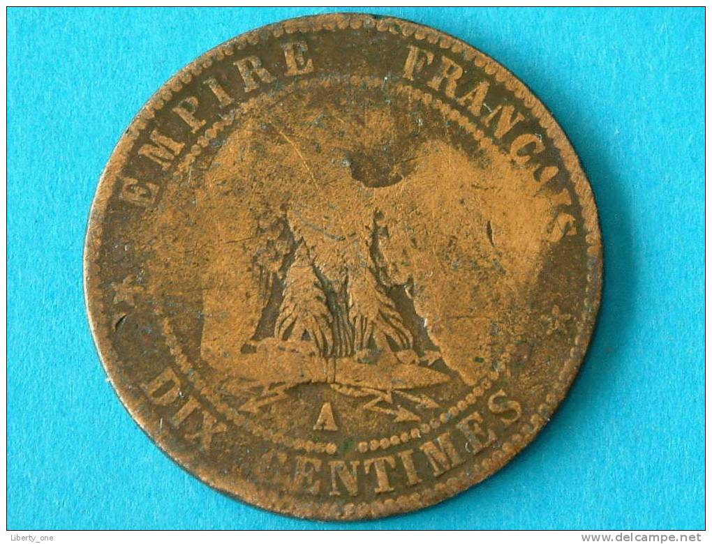 1861 A - 10 CENTIMES / KM 798.1 ( For Grade, Please See Photo ) !! - Autres & Non Classés