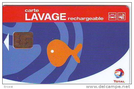 CARTE LAVAGE TOTAL RECHARGEABLE VERSO 500 STATIONS ETAT COURANT - Car Wash Cards