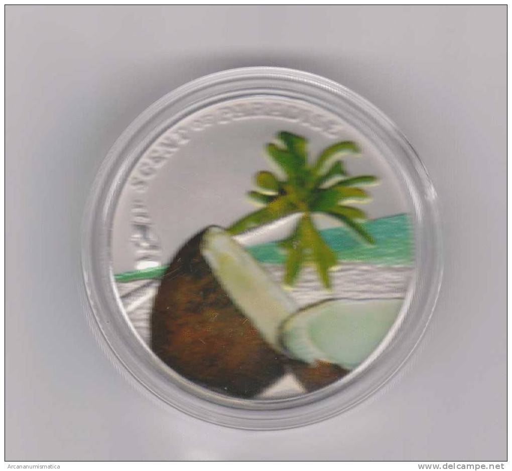 PALAU  5 DOLARES  2010  2.010  PLATA/SILVER  PROOF  SC/UNC  "SCENT Of PARADISE-COCOS"    DL-9027 - Palau