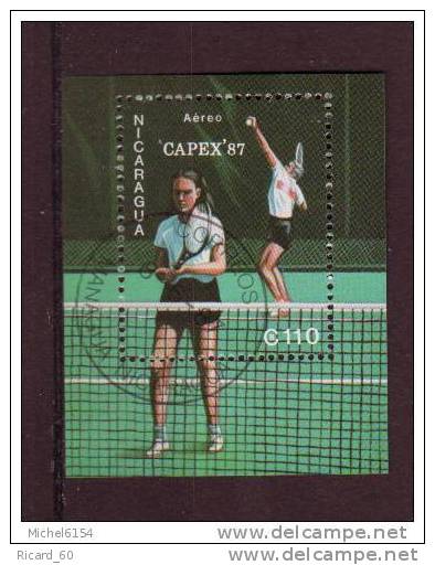 Bloc Du Ncaragua, Sport, Tennis, Capex 87, 1987 - Tennis