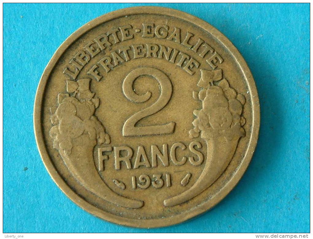 1931 - 2 FRANCS / KM 886 ( For Grade, Please See Photo ) !! - Autres & Non Classés