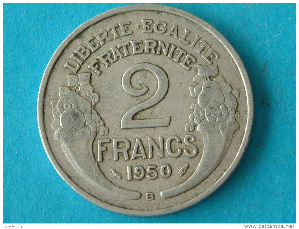 1950 B - 2 FRANCS / KM 886a.2 ( For Grade, Please See Photo ) !! - Autres & Non Classés