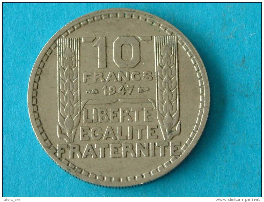 1947 - 10 FRANCS / KM 908.1 ( For Grade, Please See Photo ) !! - Autres & Non Classés