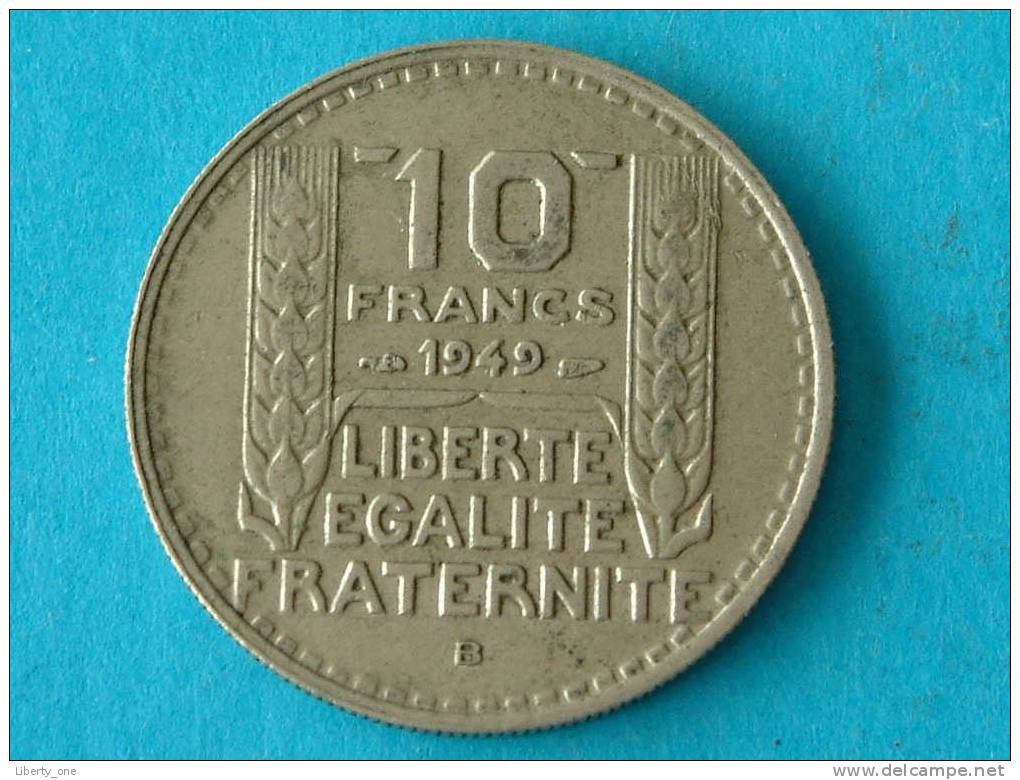 1949 B - 10 FRANCS / KM 909.2 ( For Grade, Please See Photo ) !! - Autres & Non Classés